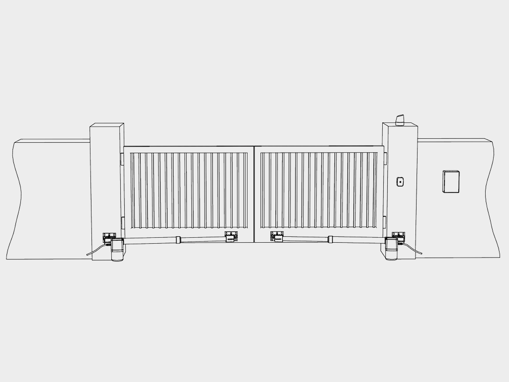 Kranştaynlarga darvoza ustunlariga o‘rnatiladi.
